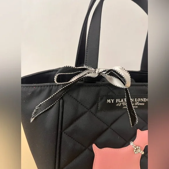 My Flat in London vintage quilted tote - Picture 9 of 12